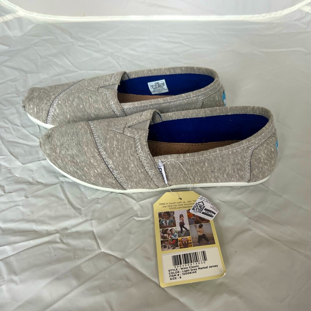 Toms Classic Light Grey Marled Jersey